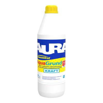 Грунт-концентрат "Aura Kraft" глубокого проникновения 1 л (1:5) (Эскаро)