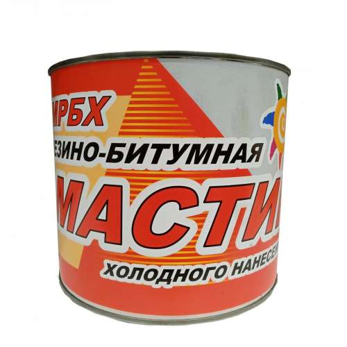 Мастика резино-битумная МРБХ холодного нанесения  1,8 кг  (банка)
