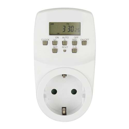 Таймер ЭЛЕКТРОННЫЙ с розеткой UST-E20 WHITE (блистер)