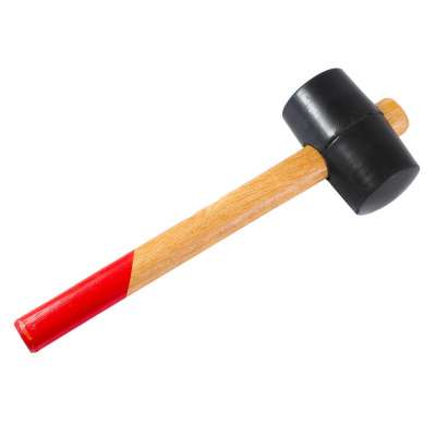 Киянка резиновая черная 450 г, деревянная ручка РемоКолор (38-6-106)