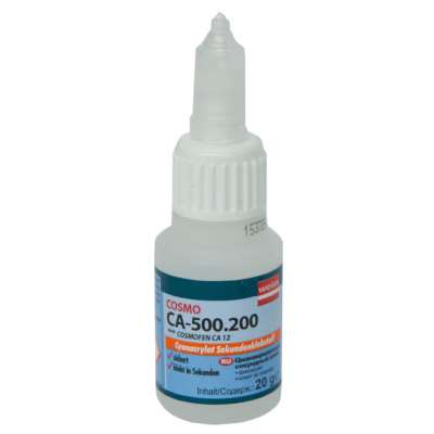 Клей цианоакрилатный COSMO CA-500.200   20 г (Cosmofen CA 12)