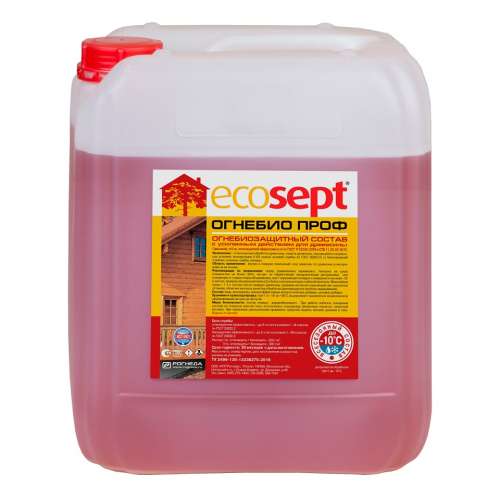 Состав "Ecosept ОгнеБио Проф" 11 кг (розовый) (Рогнеда)