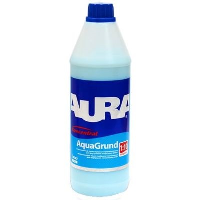 Грунт-концентрат "Aura" влагозащитный 1 л голубой (1:5) (Эскаро)
