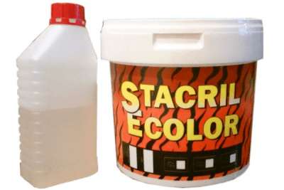 Эмаль для реставрации ванн "Stacril Ecolor" белая 3,4 кг (основа + отвердитель) 