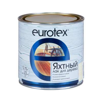 Лак яхтный "Eurotex" полуматовый 0,75 л (Рогнеда)