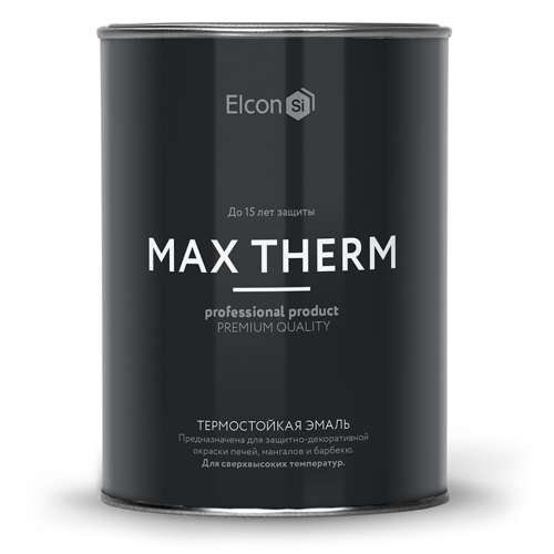 Эмаль термостойкая MAX THERM красно-коричневый (+700`C) 0,8 кг (Элкон)
