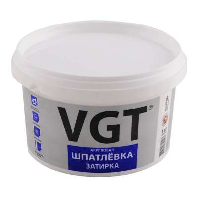 Шпатлевка-ЗАТИРКА белая готовая 1 кг (ВГТ)