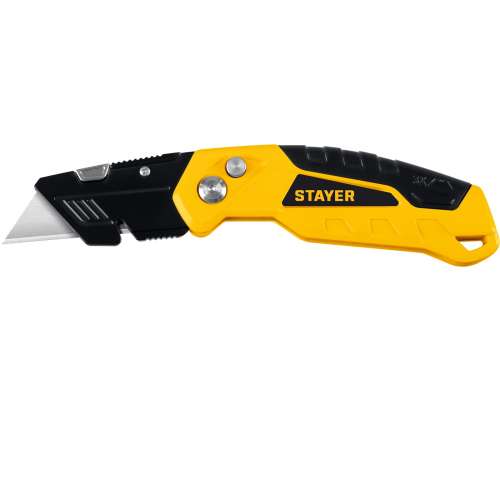 Нож трапециевидное лезвие HERCULES складной STAYER (0946)