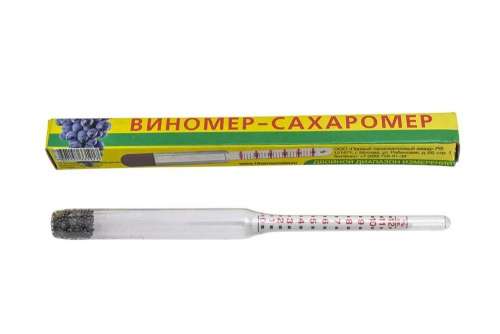 Виномер-сахаромер 0-12%, сахар 0-25%, 140 мм (коробка)
