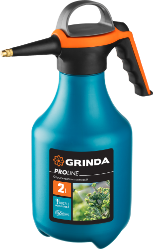 Опрыскиватель помповый  2 л, устойчивый к агрессивным средам, PP-2  GRINDA PROLine (425052)