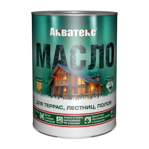 Масло "Акватекс" для террас, лестниц, полов ПАЛИСАНДР 0,75 л  (Рогнеда)