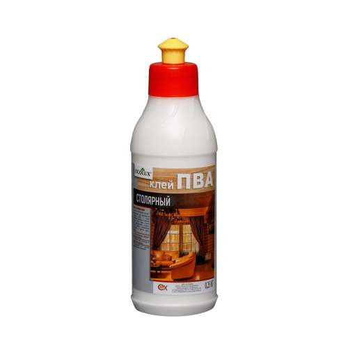 Клей ПВА столярный   0,25 кг (Ecolux)